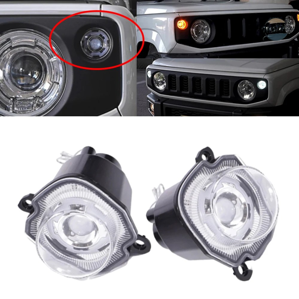 並行輸入品 jb64 スズキ フォグランプ ジムニー ledカーウィンカーライト ラウンド 2019 カスタムパーツ 部品 アクセサリー_2