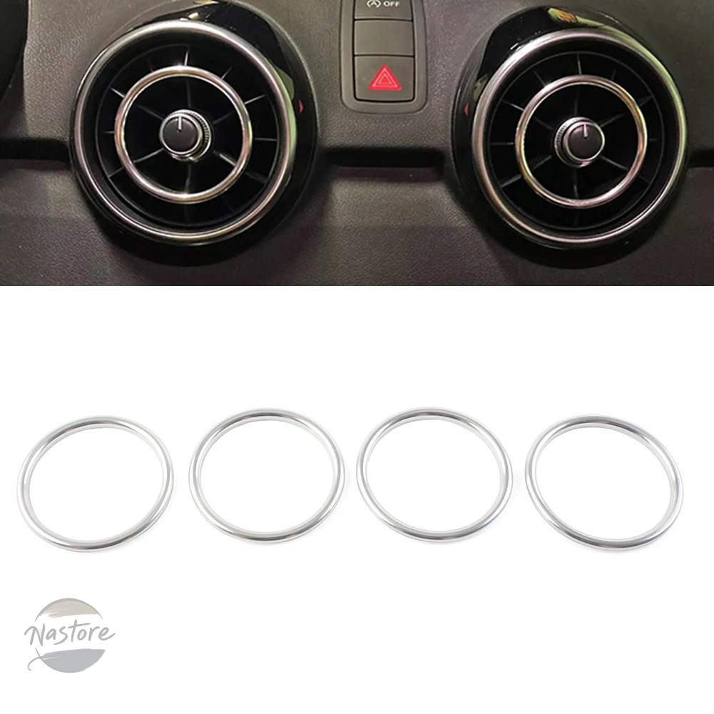 並行輸入品 a1 s1 アウディ カバー カスタムパーツ アクセサリー カー センターコンソール エアコン 内側 リング トリム 装飾 セット | ブランド登録なし | 04