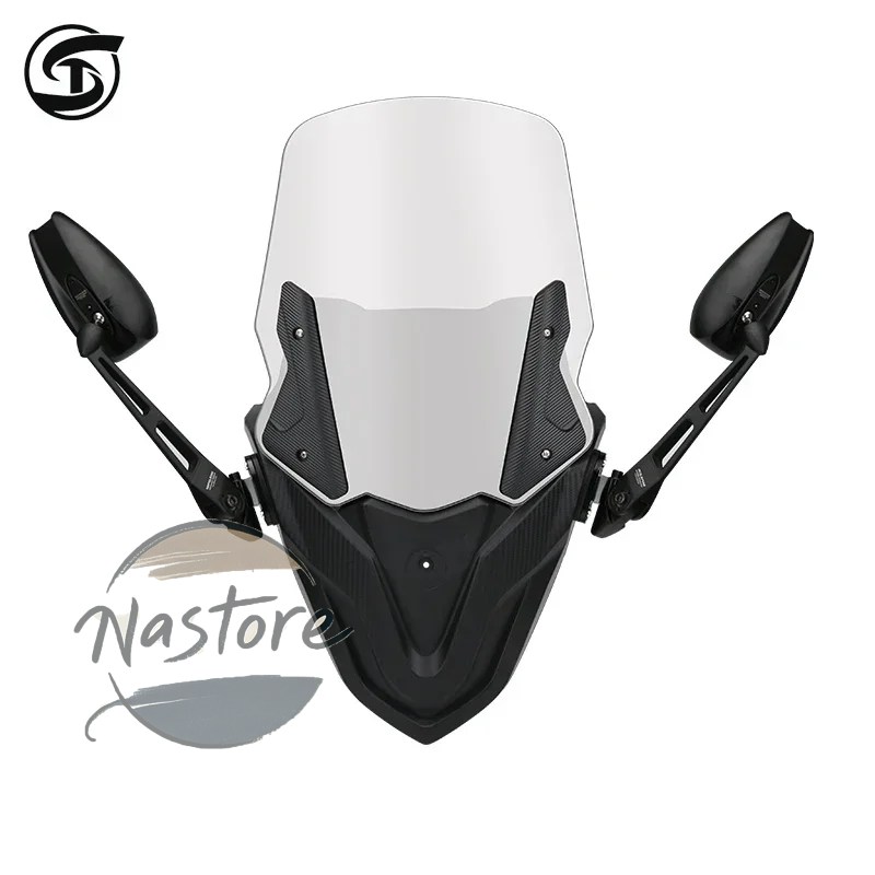 並行輸入品 ヤマハ バイク カスタム 部品 カスタムパーツ アクセサリー nmax155 nmax125 nmax150 125 2020-2024 風防バックミラー一体型の画像