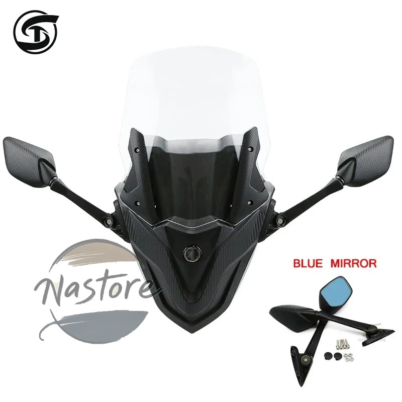 並行輸入品 ヤマハ バイク カスタム 部品 カスタムパーツ アクセサリー nmax155 nmax125 nmax150 125 2020-2024 風防バックミラー一体型の画像