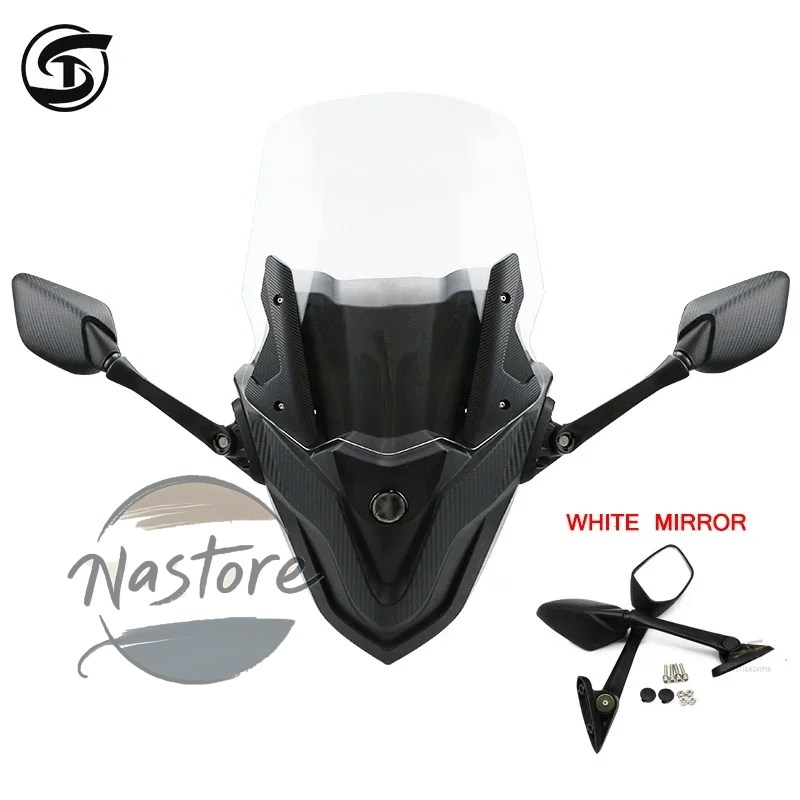 並行輸入品 ヤマハ バイク カスタム 部品 カスタムパーツ アクセサリー nmax155 nmax125 nmax150 125 2020-2024 風防バックミラー一体型の画像