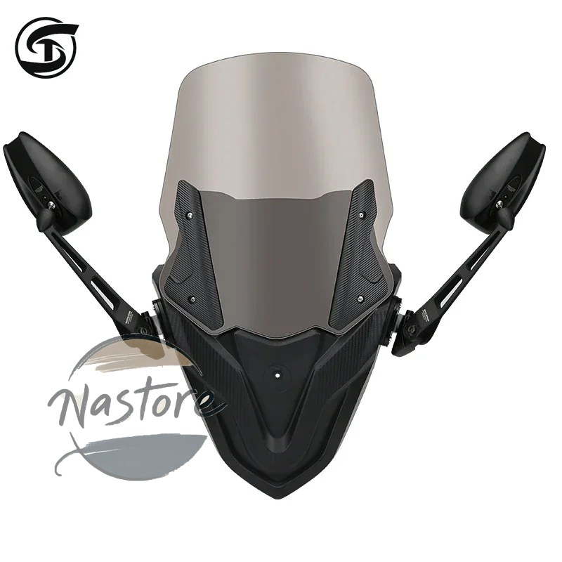 並行輸入品 ヤマハ バイク カスタム 部品 カスタムパーツ アクセサリー nmax155 nmax125 nmax150 125 2020-2024 風防バックミラー一体型の画像