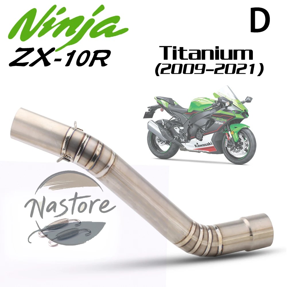 並行輸入品 バイク リップ エキゾースト カワサキ ニンジャ 2004-2005 2008-2021 スオン ステンレス チタン合金 ミッドリンクパイプ カスタムパーツ 部品_2