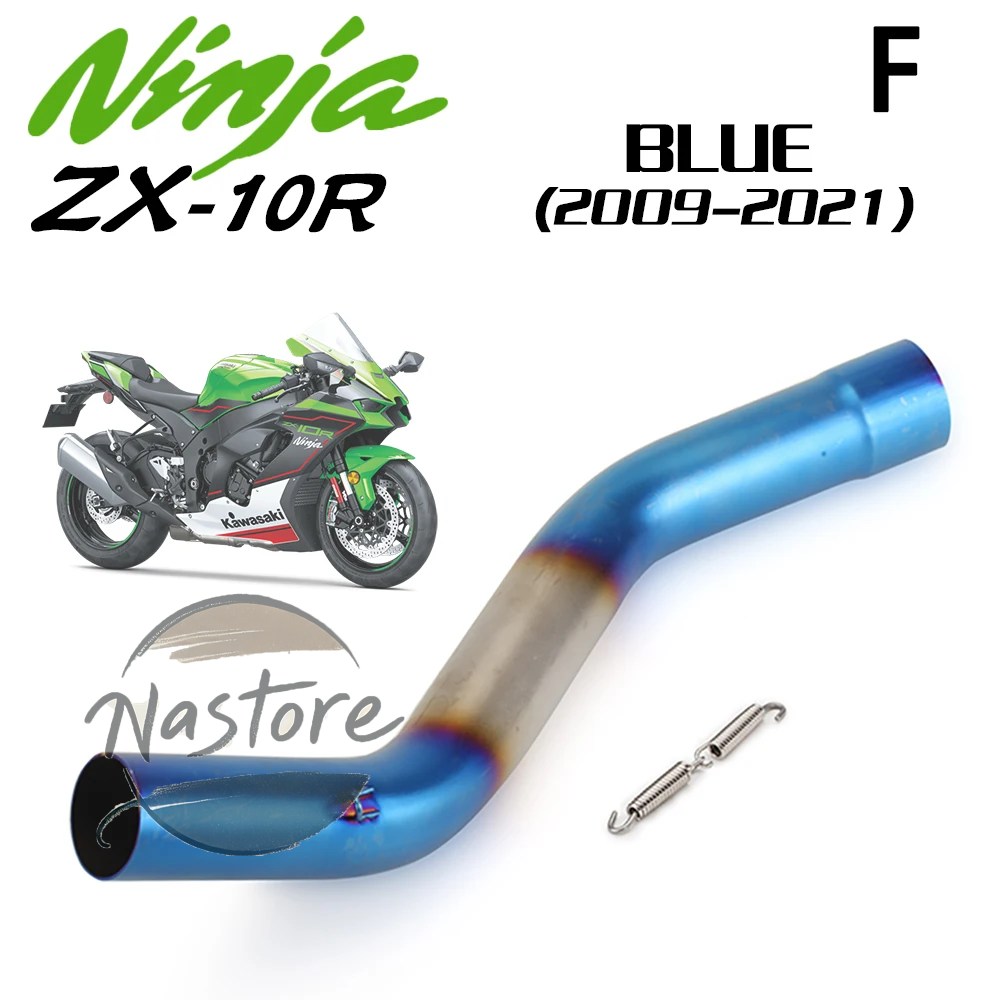 並行輸入品 バイク リップ エキゾースト カワサキ ニンジャ 2004-2005 2008-2021 スオン ステンレス チタン合金 ミッドリンクパイプ カスタムパーツ 部品_4