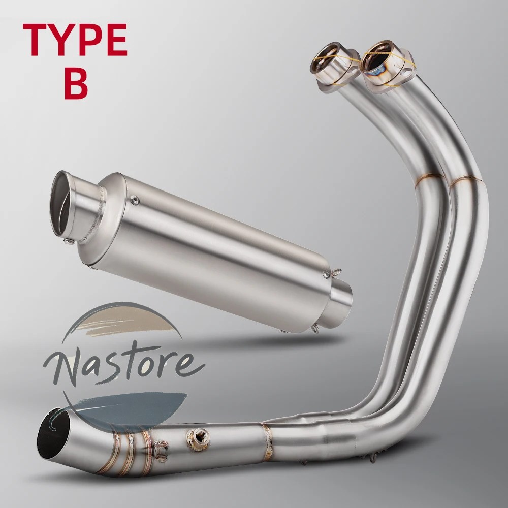 並行輸入品 ヤマハ バイク フロント マフラー 部品 カスタムパーツ アクセサリー mt07 fz07 2014-2024 カーボン 排気エスケープ_1