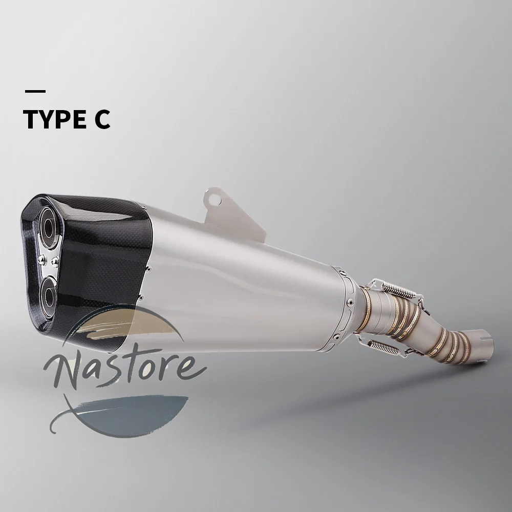 並行輸入品 バイク マフラー 部品 カスタムパーツ アクセサリー ak550 排気システムエスケープミドルリンクパイプダブルホール接続51mm_3