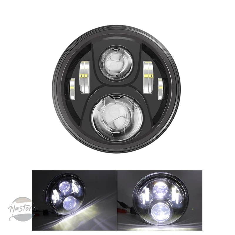 並行輸入品 カワサキ バイク バルカン vn 500 750 800 900 1600 1700 1500 7inch led headlight black for 93 カスタムパーツ 部品 アクセサリー_4