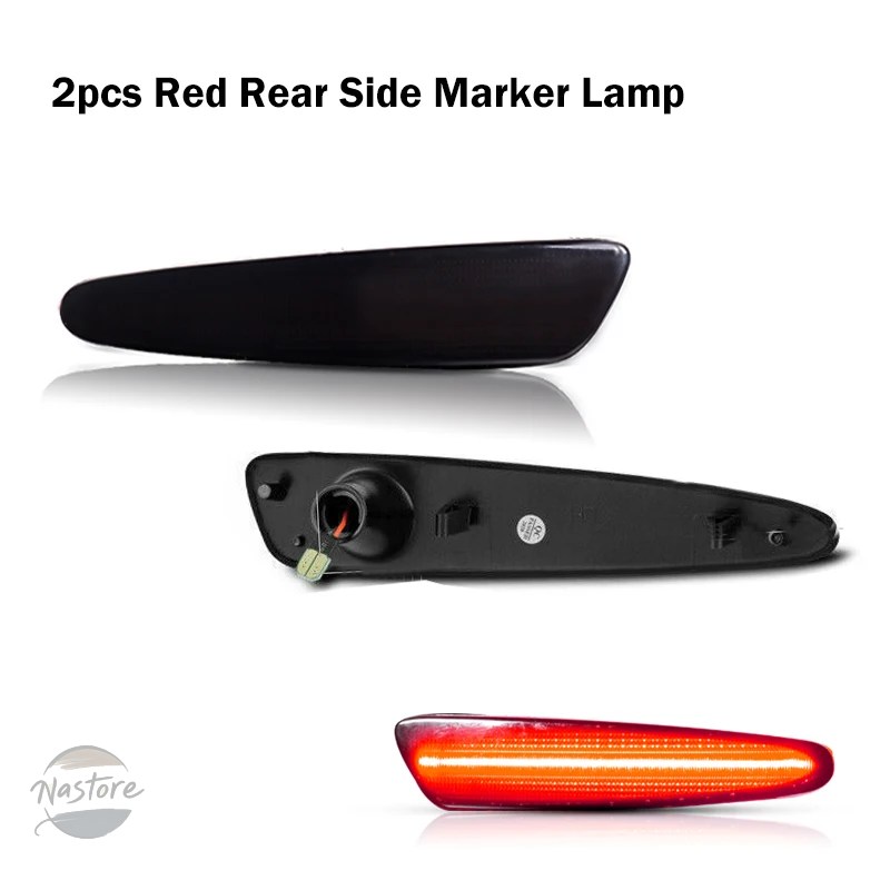 並行輸入品 車用LEDテールライトアセンブリ リアストップブレーキライト LEDストップライトランプ シボレーコルベットC6クーペサイドマーカーランプ用 4個の画像