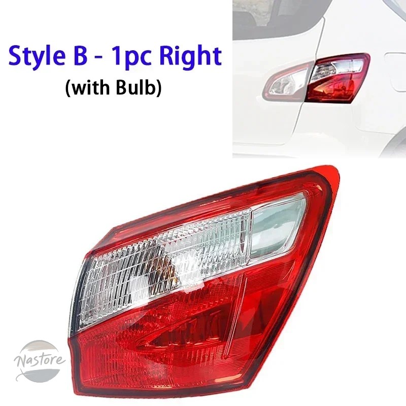 並行輸入品 日産 QASHQAI J10 2008-2015 用 車外テールライト ブレーキランプ リアウィンカーライト EU バージョン_2