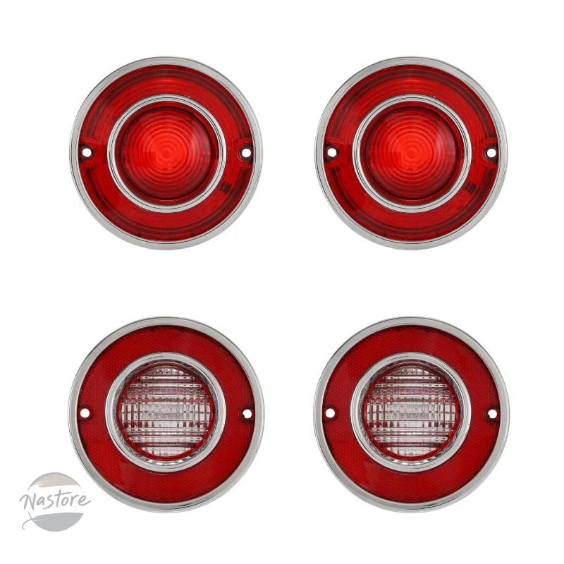 並行輸入品 コルベット C3 1975-1979 用 LED テールライト リアブレーキライト 4個 バルブ無の画像