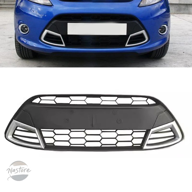 並行輸入品 カバー フロント フォード FORD フィエスタ MK7 40148 バンパーアンダーセンターグリルメッシュパネルレーシンググ_3