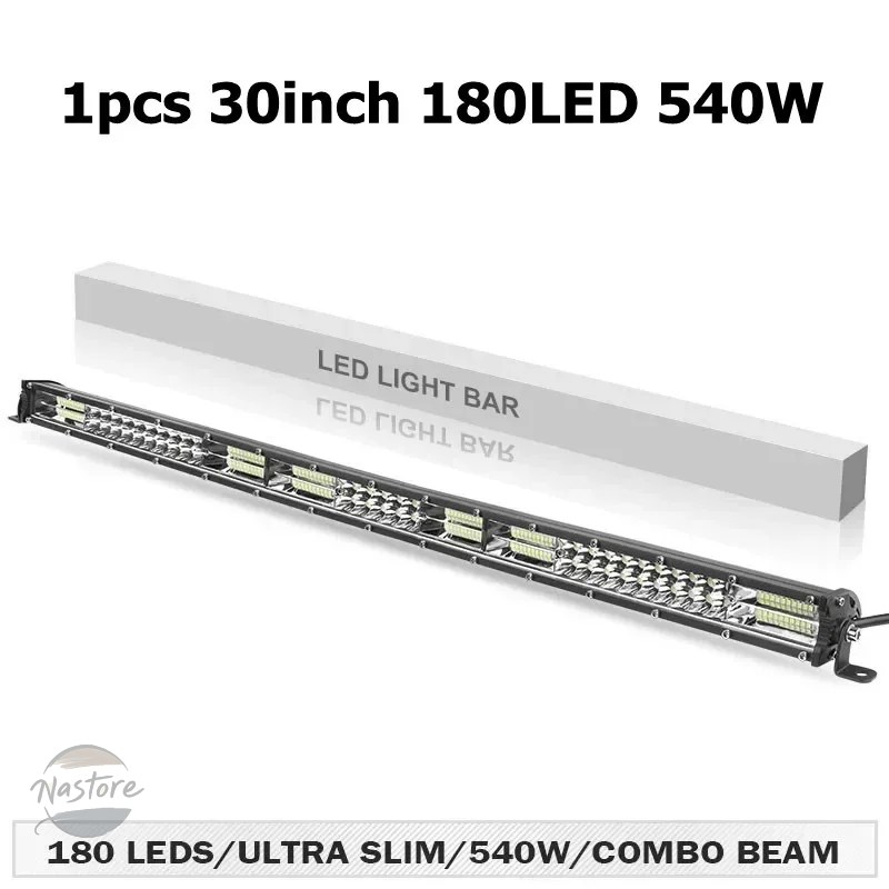 並行輸入品 スリム 12D LED ライトバー 20インチ 10インチ スポット フラッド コンボビーム LED バー SUV 4X4 オフロード LED 作業灯_6