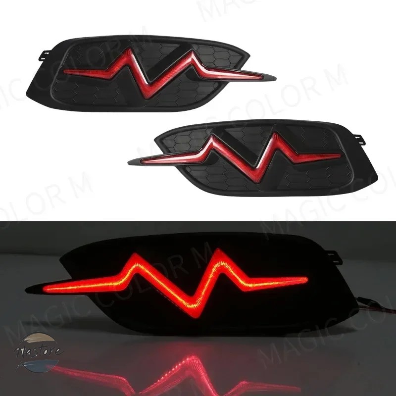 並行輸入品 ホンダ リア ブレーキ LEDバンパーリフレクターライト カーアクセサリー ホンダ シビック 2016-20_2