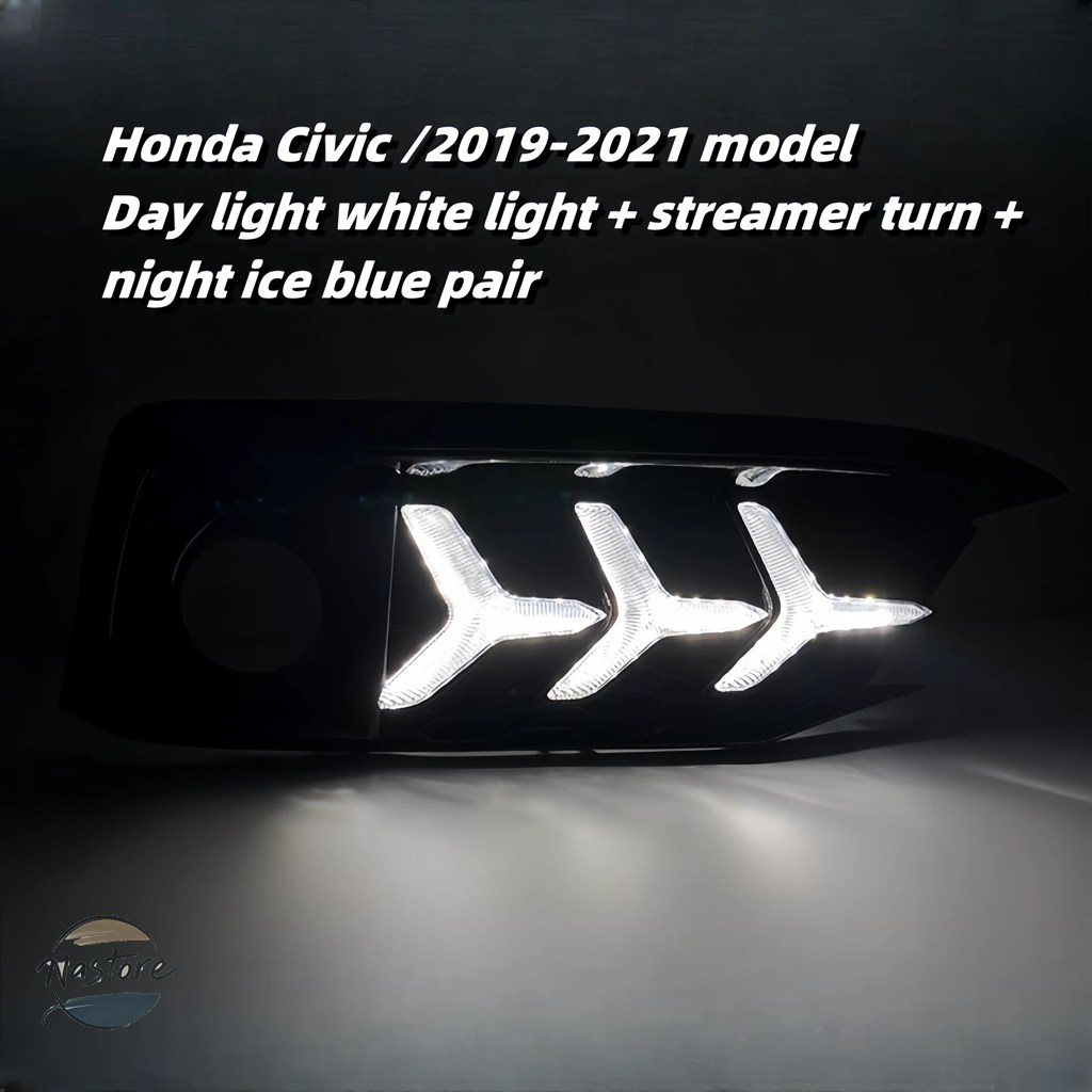 並行輸入品 ホンダ リア アップグレード ホンダ 10代目シビック デイランニングライトカスタムLEDライトデイタイムランニングライトストリーマーステアリング_5