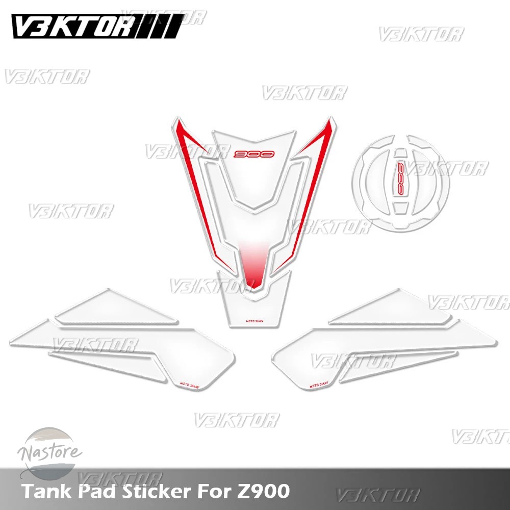 並行輸入品 z900 バイク リア カワサキ 2017-2025 3d ク燃料タンクパッドステッカー タンクキャップ デカール プロテクター カスタ_3