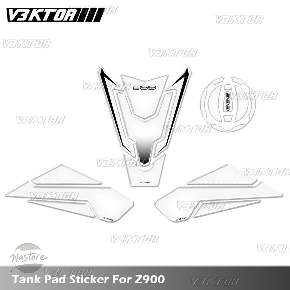 並行輸入品 z900 バイク リア カワサキ 2017-2025 3d ク燃料タンクパッドステッカー タンクキャップ デカール プロテクター カスタ_4