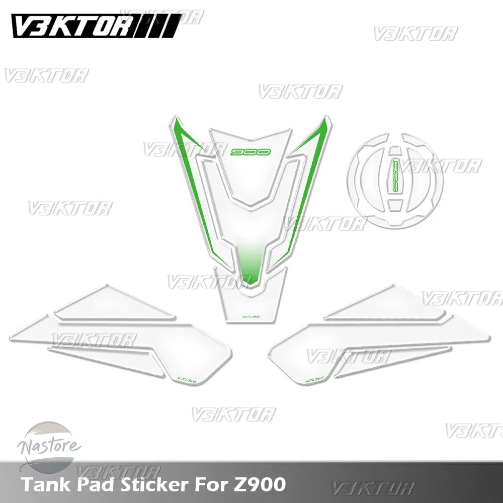 並行輸入品 z900 バイク リア カワサキ 2017-2025 3d ク燃料タンクパッドステッカー タンクキャップ デカール プロテクター カスタ_2