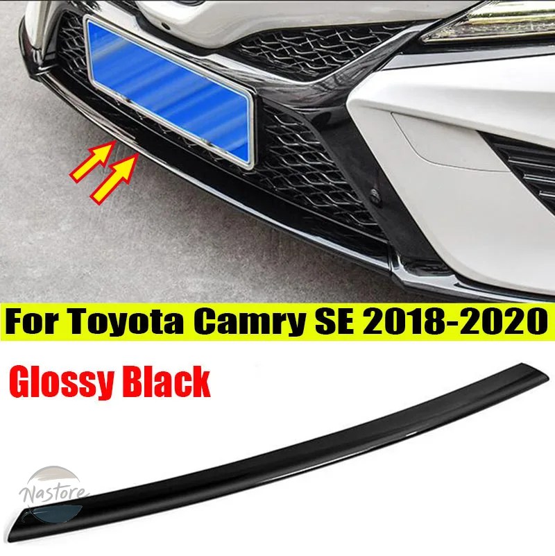並行輸入品 トヨタ toyota カバー フロント カムリ se xse 2018 2019 2020 光沢ブラック バンパーモールディングトリム 部品 カスタムパーツ アクセサリー_5