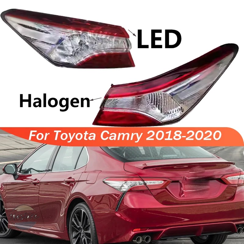 並行輸入品 トヨタ toyota リア ヘッド ブレーキ カムリ 2018 2019 2020 テールライト ハロゲン/led 部品 カスタムパーツ アクセサリーの画像