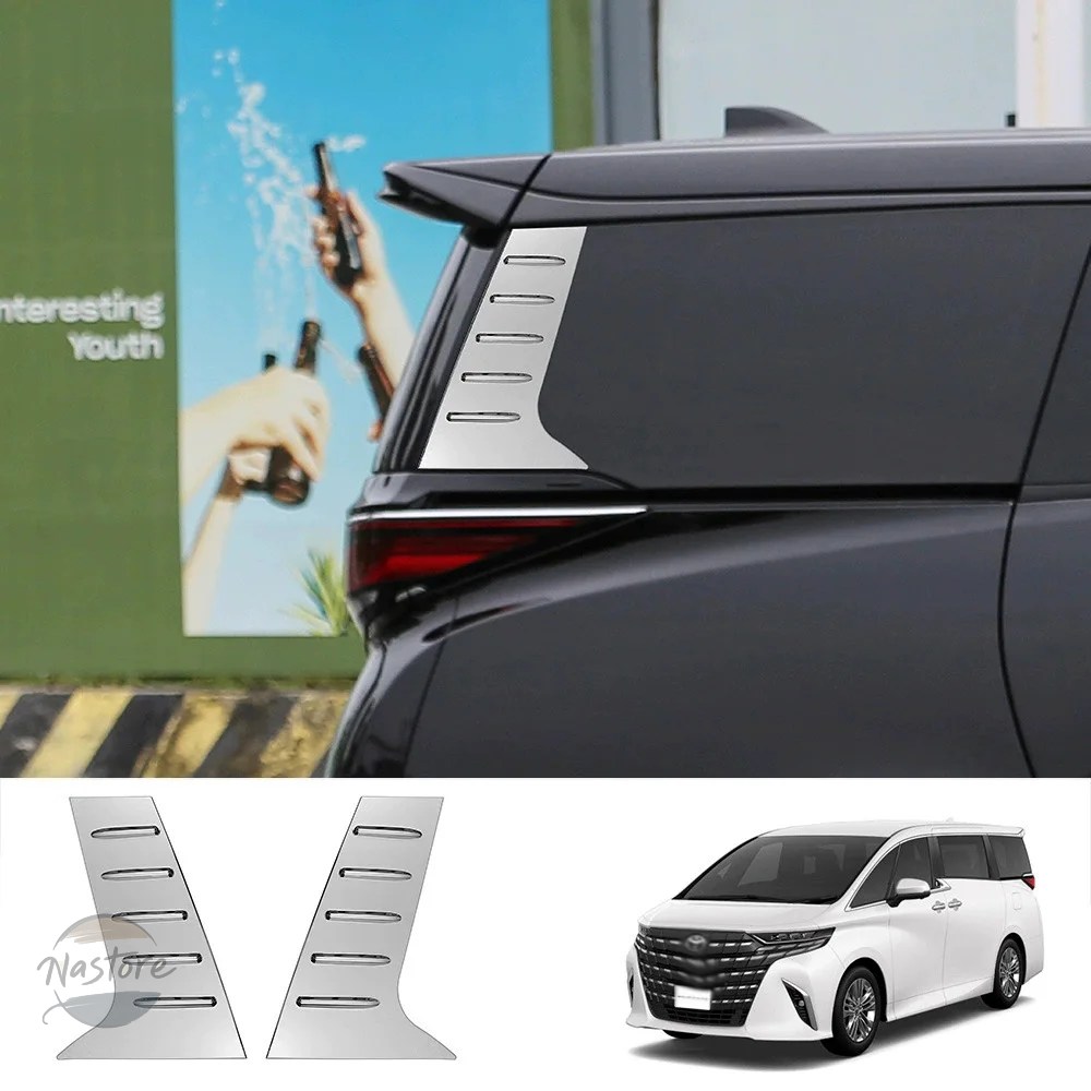 並行輸入品 トヨタ toyota カバー スポイラー アルファード ヴェルファイア リア 40系 2023-2025年式 abs製 ウィンドウトリム