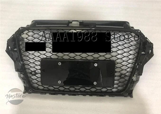 並行輸入品 アウディ audi フロント a3 s3 8v 2013-16 グリル ハニカム rs3 スタイル グロスブラック 部品 カスタムパーツ アクセサリー_1