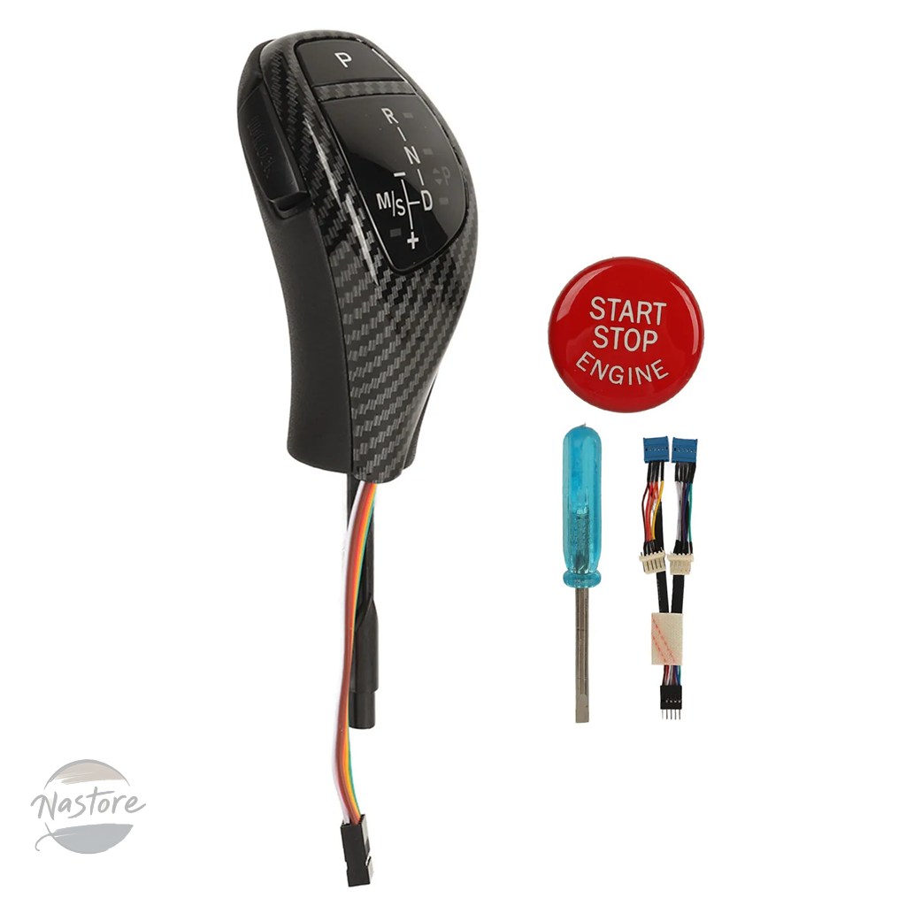 並行輸入品 BMW e90 シフトノブ カスタム ワンクリックスタートボタン ledギア カスタムパーツ 部品 アクセサリーの画像