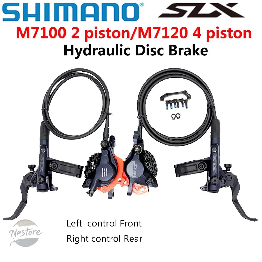 並行輸入品 m7100 ブレーキ shimano-油圧ディスク ピストンm7120 4ピストン 左右 mtb 部品 カスタムパーツ アクセサリー_1