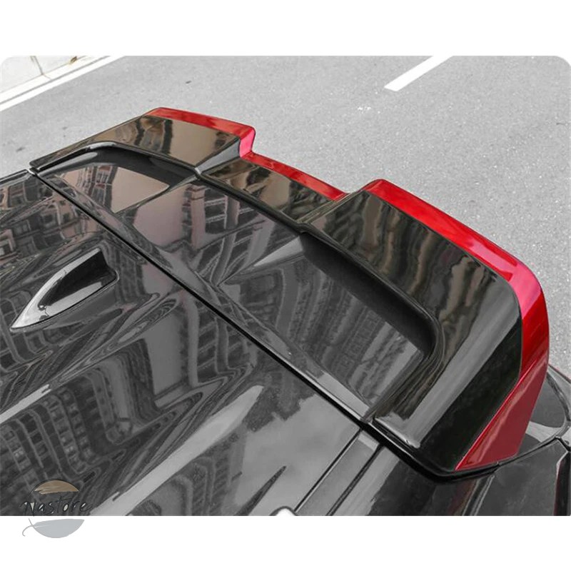 並行輸入品 トヨタ toyota スポイラー ルーフスポイラー カスタム アクセサリー フィット ハイランダー ルーフ abs素材 黒 白 リ 2022 2023 部品_3