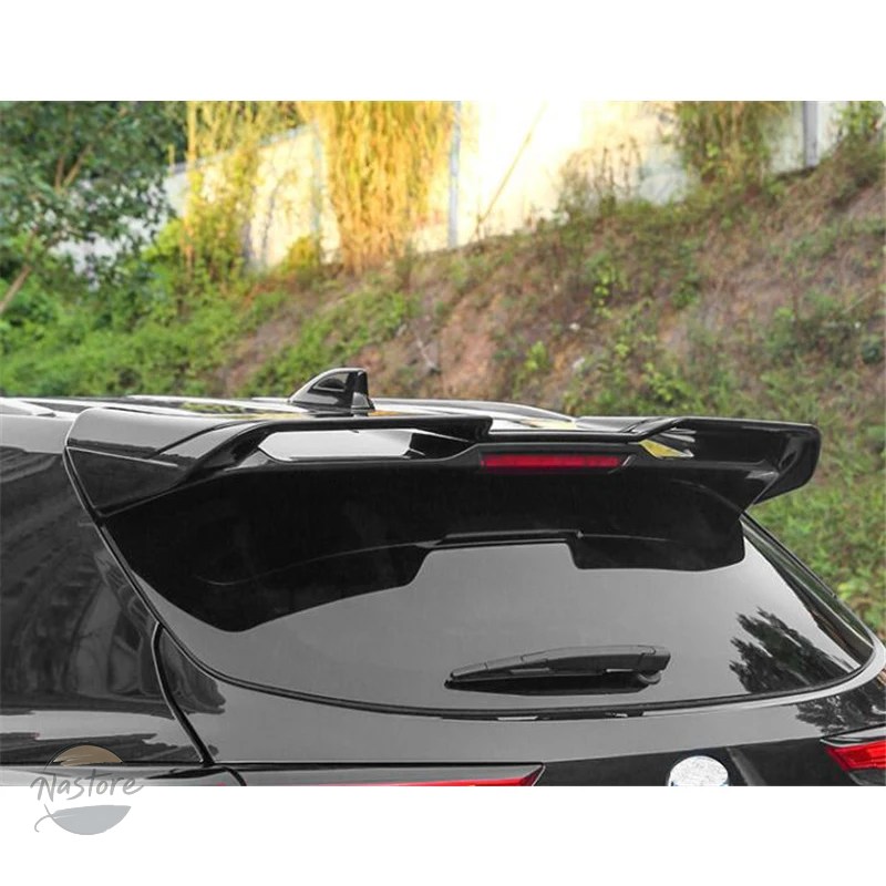 並行輸入品 トヨタ toyota スポイラー ルーフスポイラー カスタム アクセサリー フィット ハイランダー ルーフ abs素材 黒 白 リ 2022 2023 部品_1