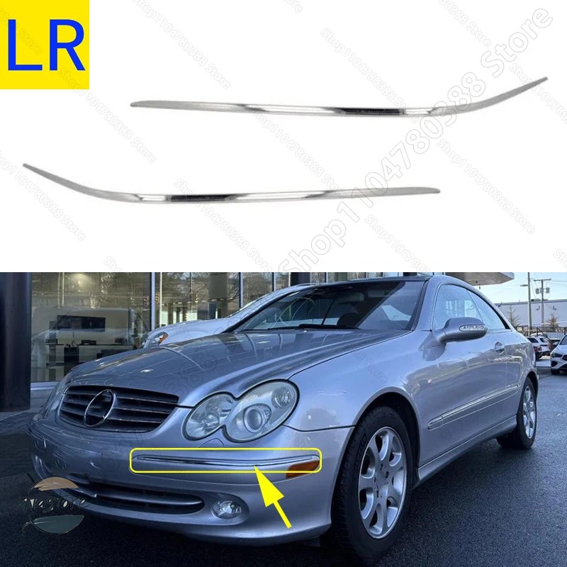 並行輸入品 メルセデスベンツ clk320 リップ フロントクロームバンパートリムスト カスタムパーツ 部品 アクセサリー_2