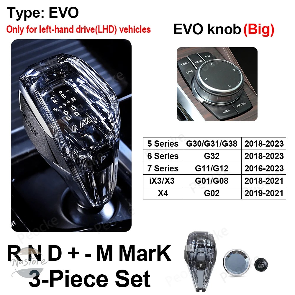 並行輸入品 BMW g30 ハンドル クリスタル ギア シフト ノブ ix3 g08 g32 g02 f10 f20 ボックス カスタムパーツ 部品 アクセサリーの画像