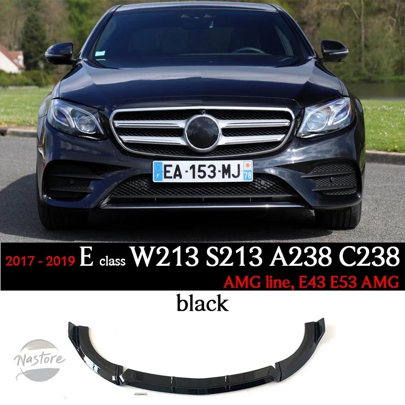 並行輸入品 w213 スポイラー リップ メルセデス e クラス s213 a238 c238 amgライン 2017 2022 e200 カスタムパーツ 部品 アクセサリー_2