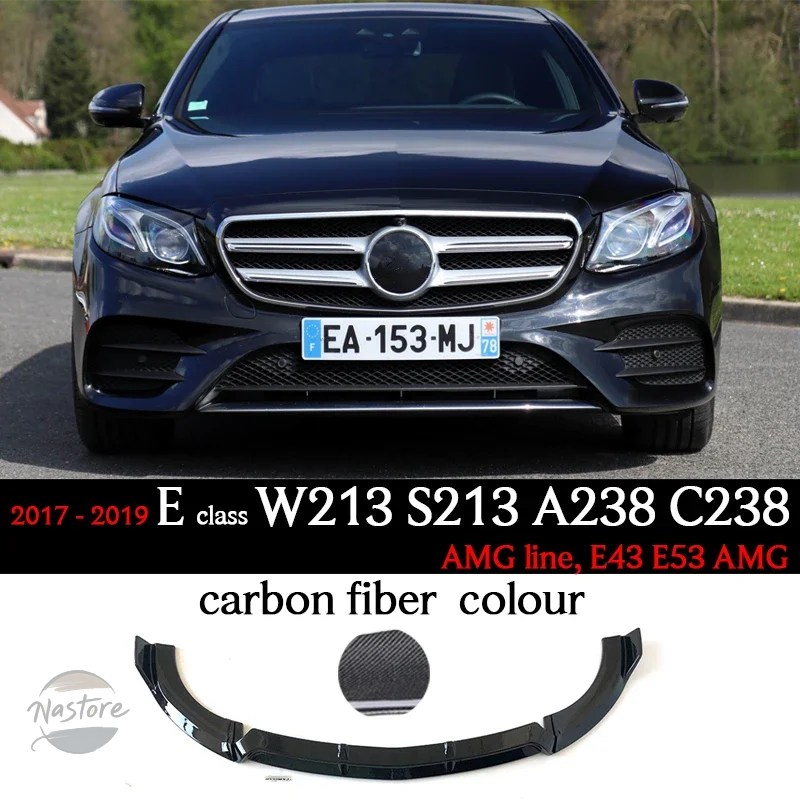 並行輸入品 w213 スポイラー リップ メルセデス e クラス s213 a238 c238 amgライン 2017 2022 e200 カスタムパーツ 部品 アクセサリー_3