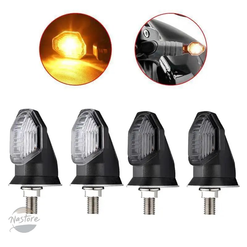 並行輸入品 ミニ バイク ウインカー 8mm led ウィンカー インジケーター ライト 12v カスタムパーツ 部品 アクセサリー_5