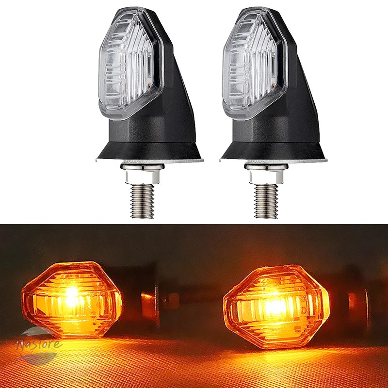 並行輸入品 ミニ バイク ウインカー 8mm led ウィンカー インジケーター ライト 12v カスタムパーツ 部品 アクセサリー_1