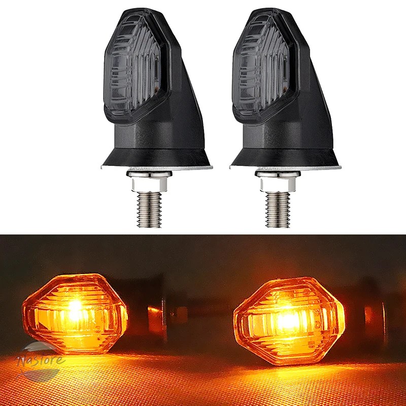 並行輸入品 ミニ バイク ウインカー 8mm led ウィンカー インジケーター ライト 12v カスタムパーツ 部品 アクセサリー_2