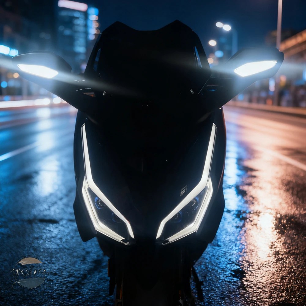 並行輸入品 バイク ミラー forza350 2021 2025 led インジケーター カスタムパーツ 部品 アクセサリー_2