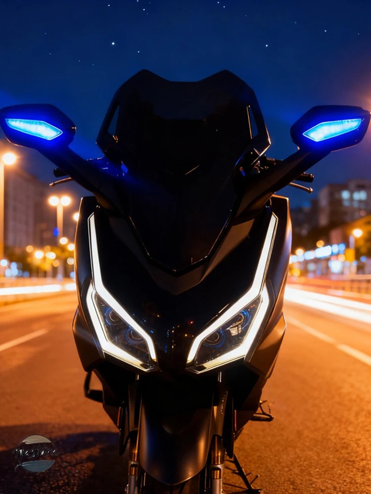 並行輸入品 バイク ミラー forza350 2021 2025 led インジケーター カスタムパーツ 部品 アクセサリー_1