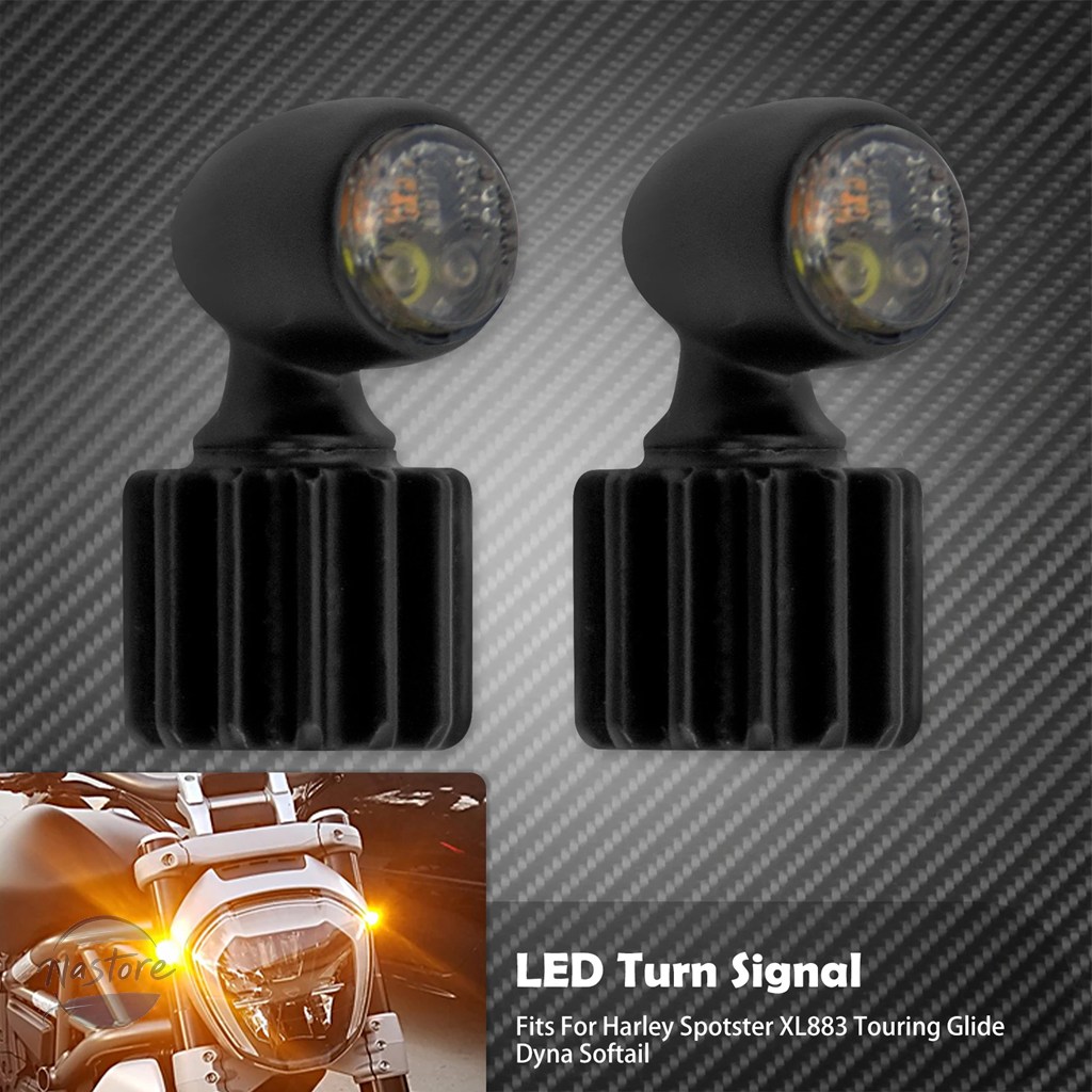 並行輸入品 ミニ バイク led miniランプ ウィンカー アンバー ライト 2個 12v カスタムパーツ 部品 アクセサリーの画像