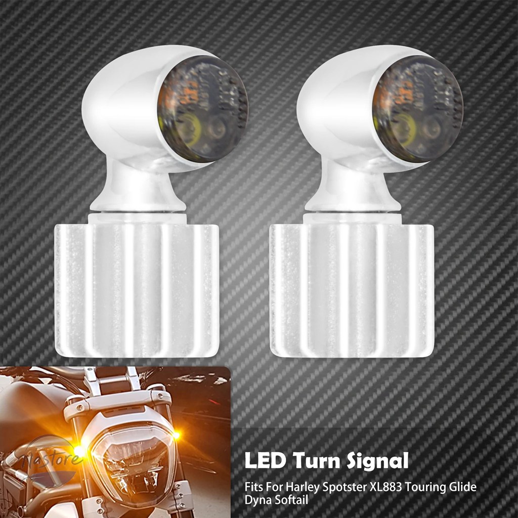 並行輸入品 ミニ バイク led miniランプ ウィンカー アンバー ライト 2個 12v カスタムパーツ 部品 アクセサリーの画像