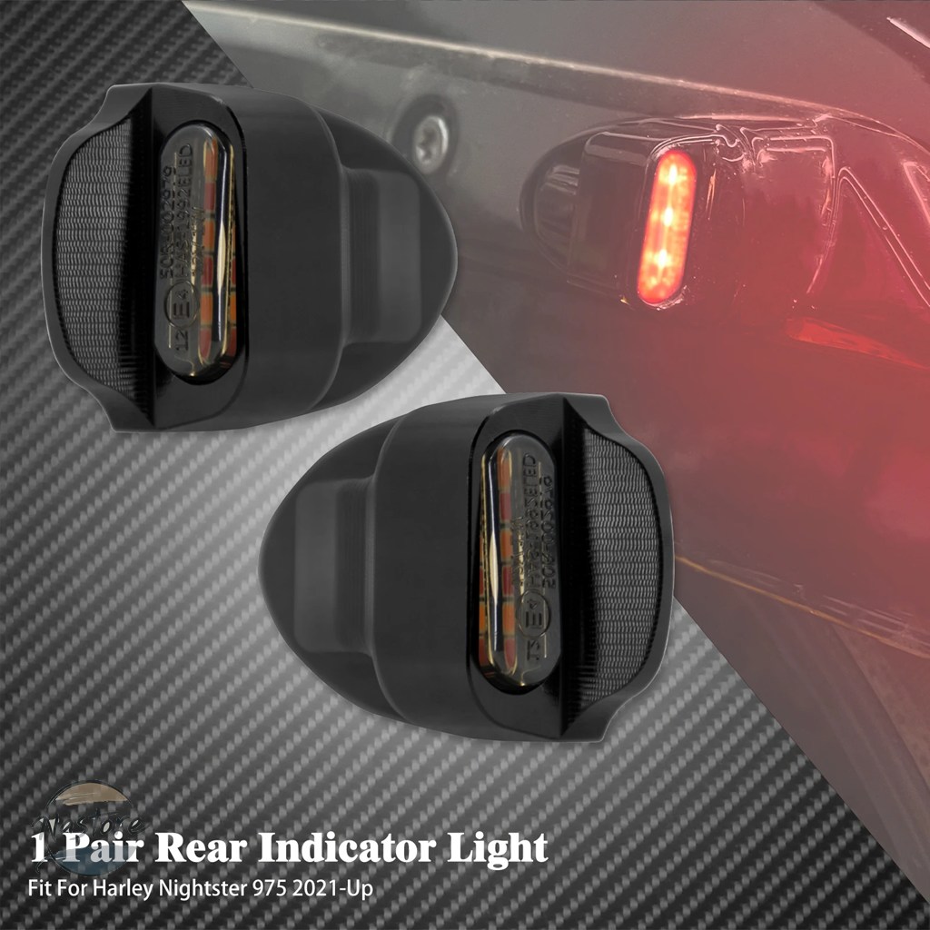 並行輸入品 バイク ブレーキ led インジケーター ライト リアウィンカー カスタムパーツ 部品 アクセサリーの画像