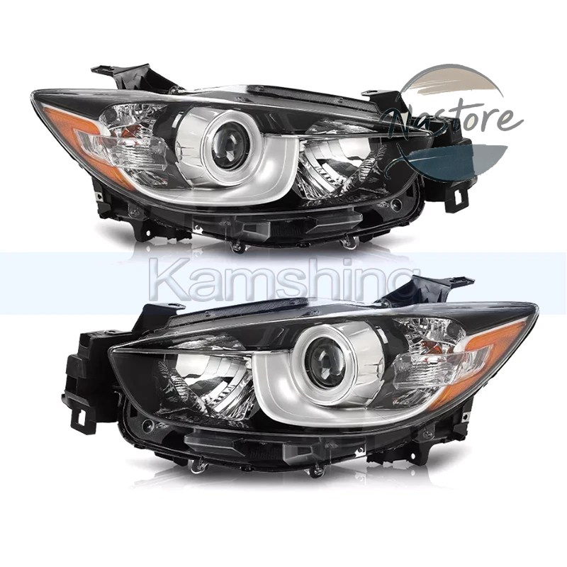並行輸入品 マツダ CX5 CX-5 2013-2015 用 USバージョンハロゲンフロントバンパーヘッドライト 1ペア フロントヘッドライト ヘッドランプ ヘッドランプの画像