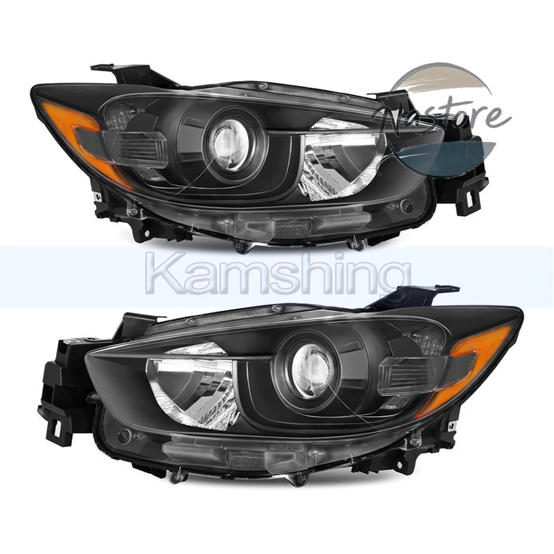 並行輸入品 マツダ CX5 CX-5 2013-2015 用 USバージョンハロゲンフロントバンパーヘッドライト 1ペア フロントヘッドライト ヘッドランプ ヘッドランプの画像