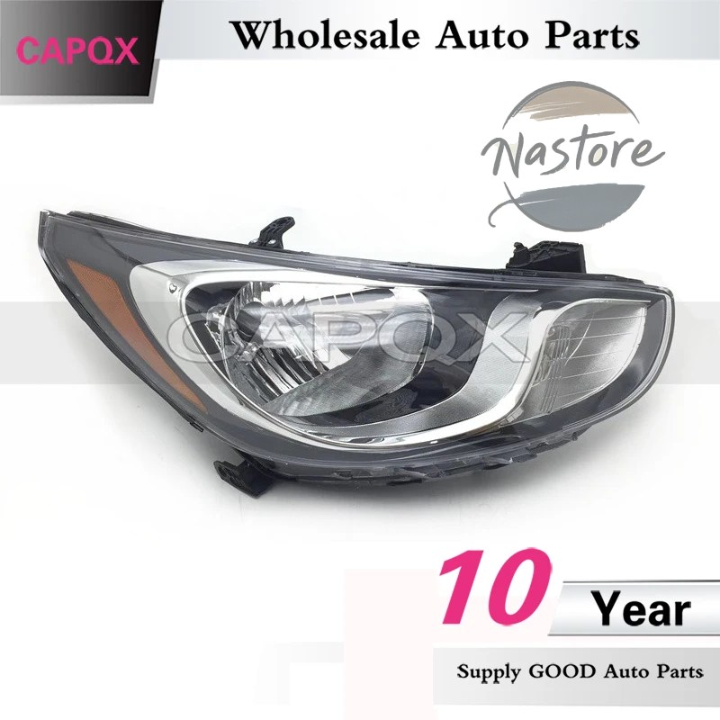 並行輸入品 CAPQXブランド フロントバンパーヘッドライト ヒュンダイアクセント 2011-2014 USバージョン ヘッドライト ヘッドランプ ヘッドランプ_1