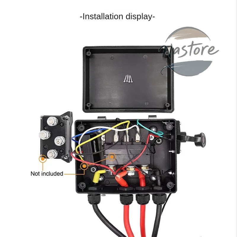 並行輸入品 ユニバーサルコンタクタウインチ制御ソレノイドリレー12V 500Aウインチソレノイドリレー500A DCスイッチ4WD ATV制御-A67Fの画像