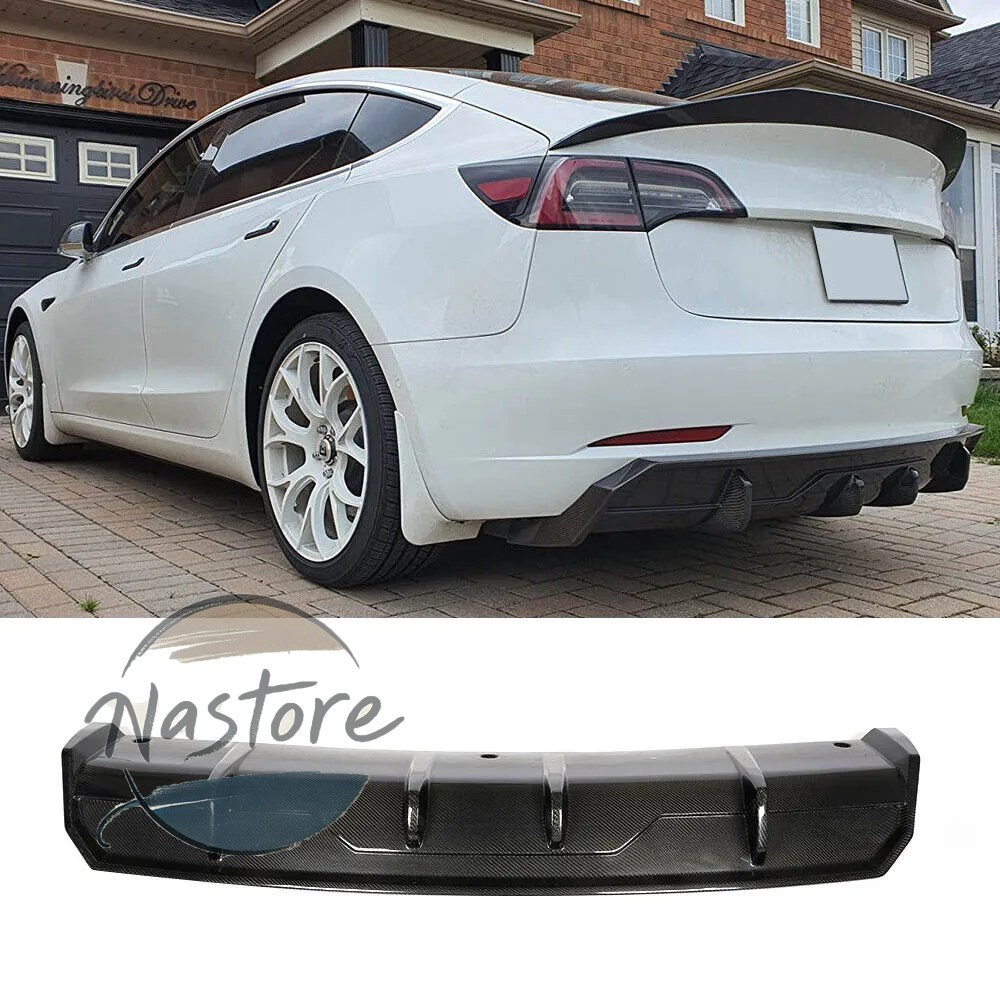 テスラ tesla フロント リア カーボン カーバンパー ディフューザーリップ スポイラー モデル2016 2022 部品 カスタムパーツ アクセサリー