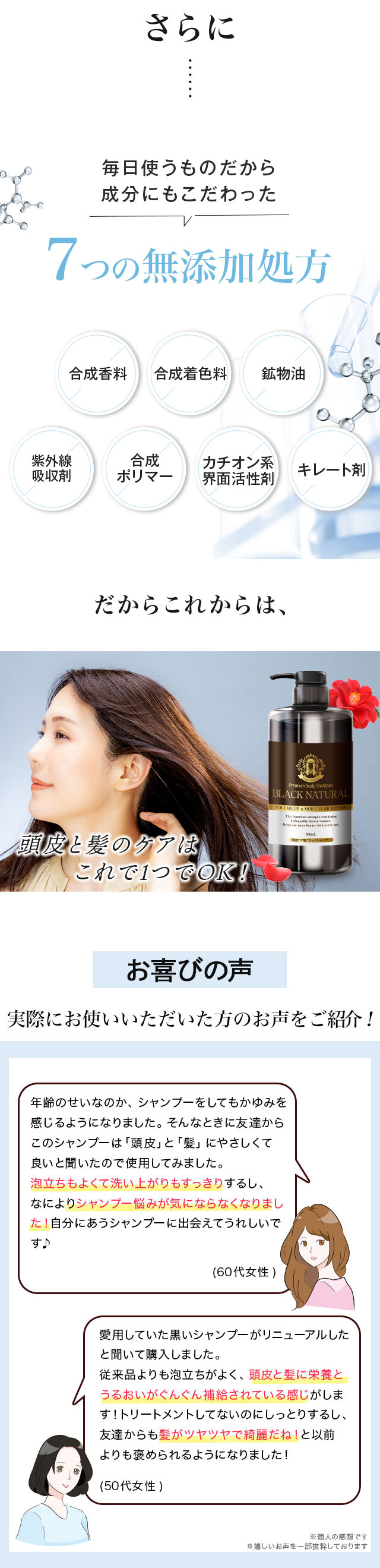 Black Care ブラック・ナチュラルシャンプー 600ml 1本 ブラック