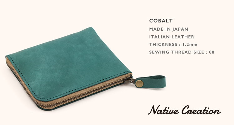 【イタリアンレザー】本革L字ファスナー薄型 ミニ財布 パステル かわいい 小銭入れ カード 小さい うすい 日本製 本革 ギフト プレゼント GIFT |  | 03