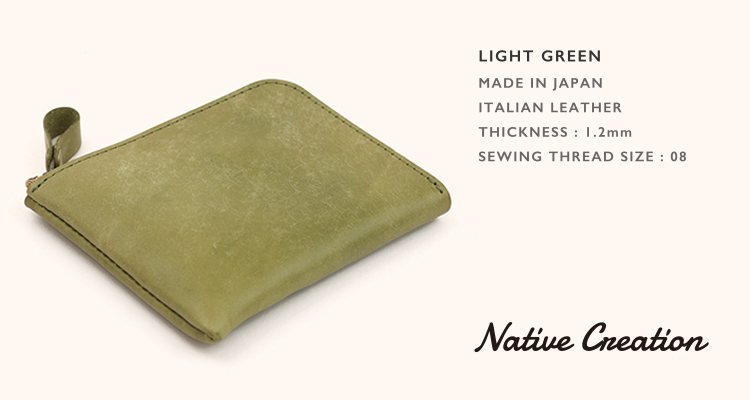 【イタリアンレザー】本革L字ファスナー薄型 ミニ財布 パステル かわいい 小銭入れ カード 小さい うすい 日本製 本革 ギフト プレゼント GIFT |  | 01