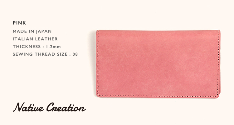 【イタリアンレザー】本革二つ折りスマート長財布 薄い 日本製 本革 パステル かわいいギフト プレゼント GIFT |  | 04
